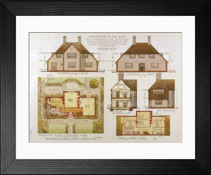 Framed Print : Suburban Home Framed Print : Suburban Home