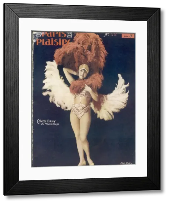 Framed Print : Showgirl & Feathers 1926 Framed Print : Showgirl & Feathers 1926