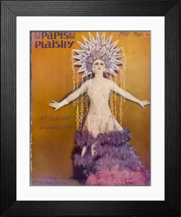 Framed Print : Showgirl Colette Jove Framed Print : Showgirl Colette Jove