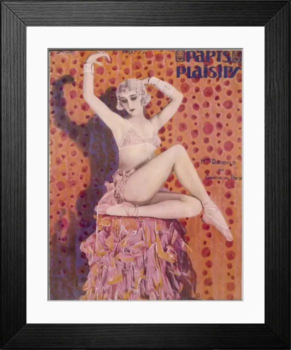Framed Print : Showgirl Dargyle, 1927