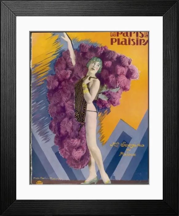 Framed Print : Showgirl Swenjiska 1928