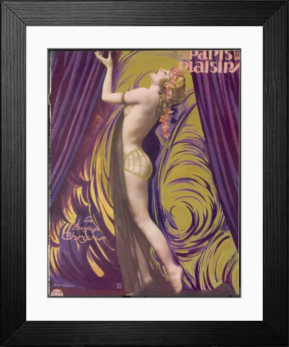 Framed Print : Showgirl Chrysis 1928 Framed Print : Showgirl Chrysis 1928