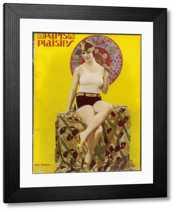 Framed Print : Showgirl with Parasol Framed Print : Showgirl with Parasol