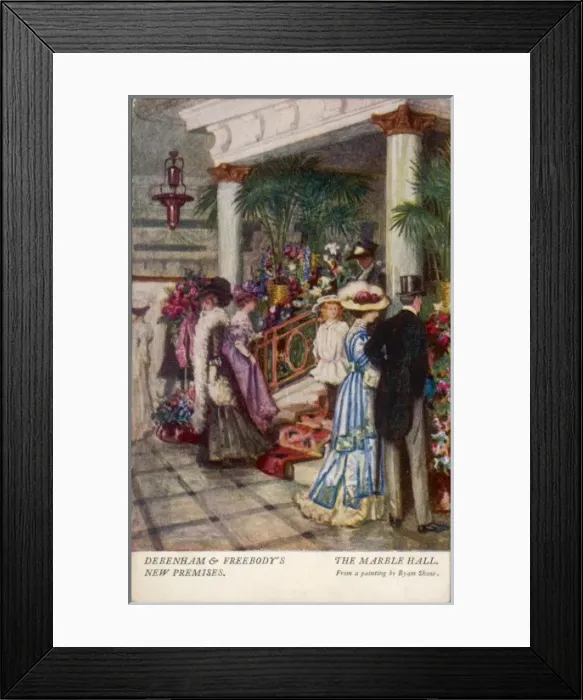 Framed Print : Debenhams Marble Hall Framed Print : Debenhams Marble Hall