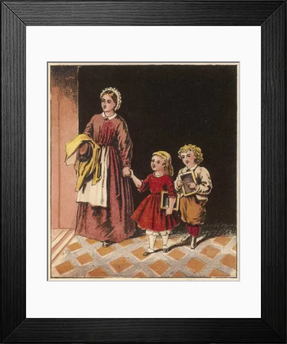 Framed Print : First Day at School 2 Framed Print : First Day at School 2