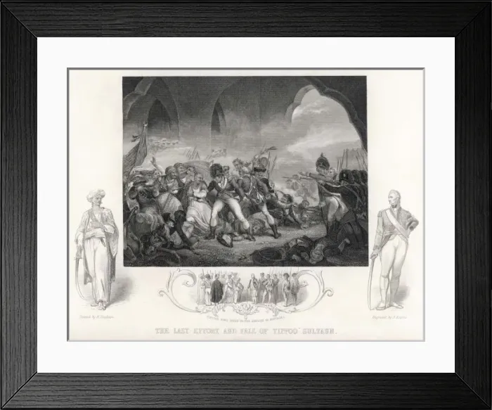 Framed Print : Fall of Tippoo Sahib Framed Print : Fall of Tippoo Sahib