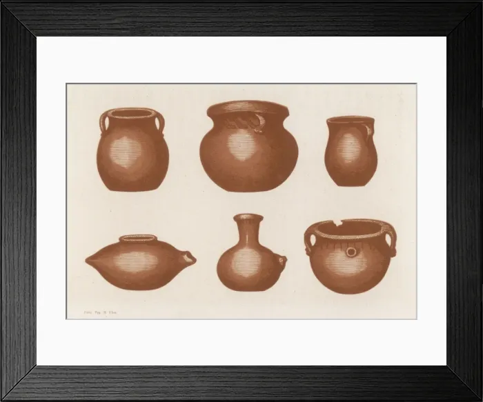 Framed Print : Nat Aerican Pots