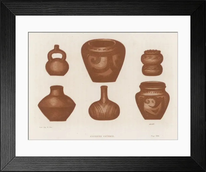 Framed Print : Nat Aerican Ceramics Framed Print : Nat Aerican Ceramics
