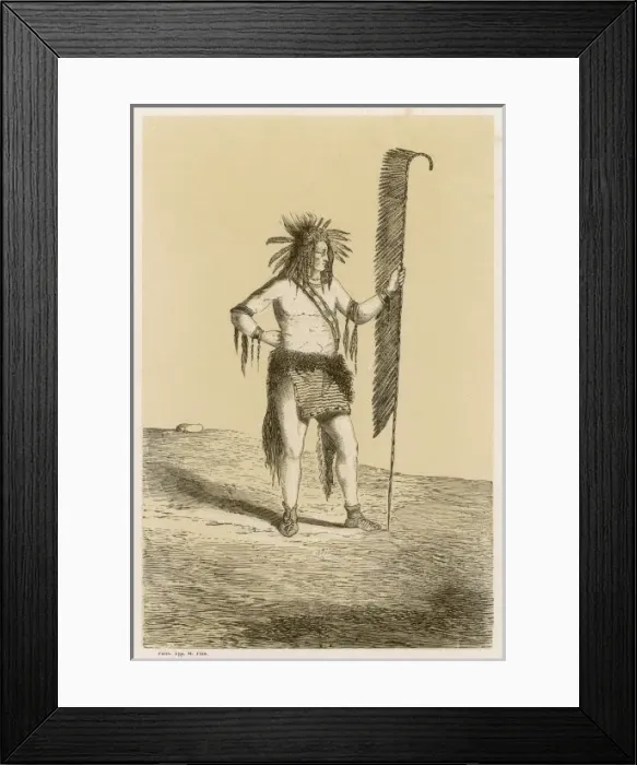 Framed Print : Chippeway Warrior Framed Print : Chippeway Warrior