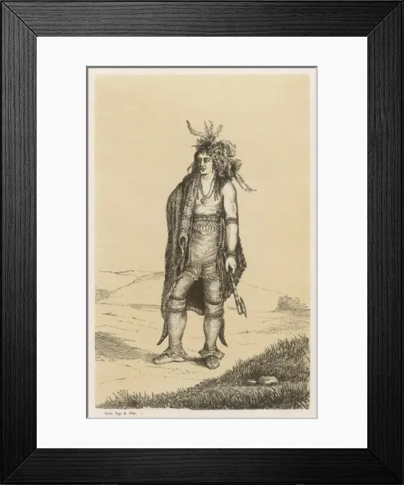 Framed Print : Iroquois Warrior Framed Print : Iroquois Warrior