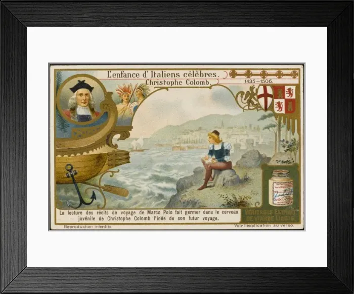 Framed Print : Columbus as a Boy Framed Print : Columbus as a Boy
