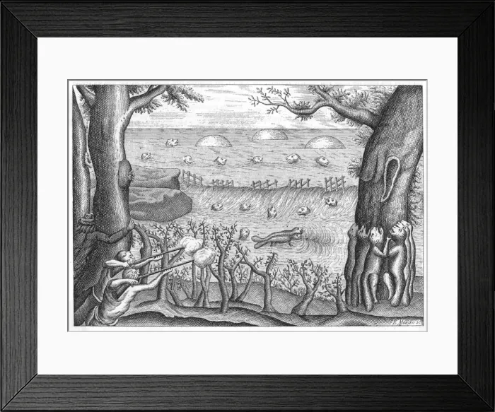 Framed Print : Beavers, 18th Century Framed Print : Beavers, 18th Century