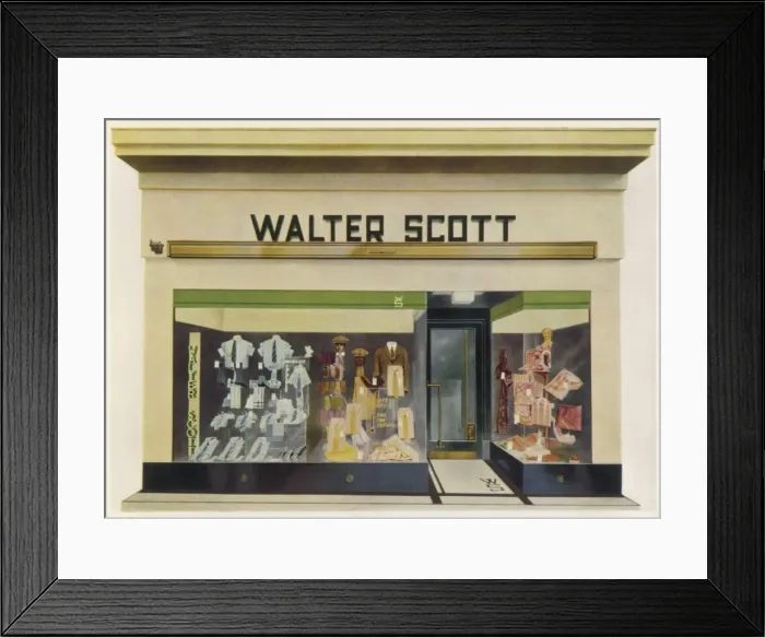 Framed Print : Menswear Shopfront