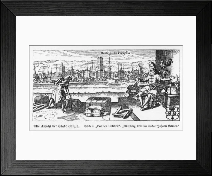 Framed Print : Gdansk in 1700 Framed Print : Gdansk in 1700