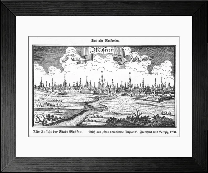 Framed Print : Moscow in 1738 Framed Print : Moscow in 1738