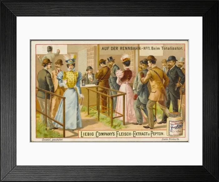 Framed Print : Liebig Horse Racing 1 Framed Print : Liebig Horse Racing 1