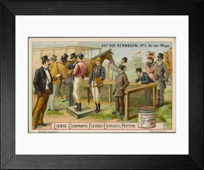 Framed Print : Liebig Horse Racing 2 Framed Print : Liebig Horse Racing 2