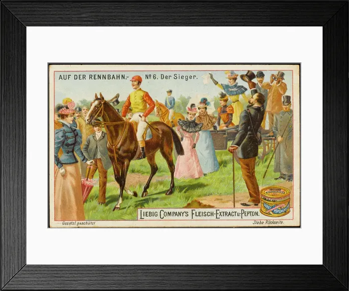 Framed Print : Liebig Horse Racing 6 Framed Print : Liebig Horse Racing 6