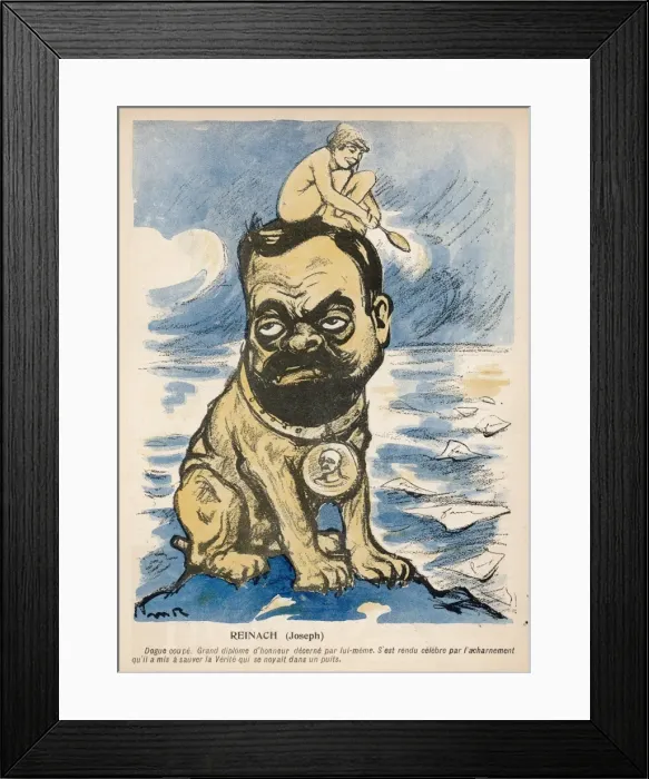 Framed Print : Reinach Cartoon Framed Print : Reinach Cartoon