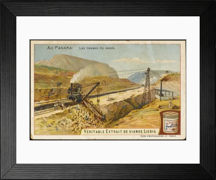 Framed Print : Building Panama Canal Framed Print : Building Panama Canal