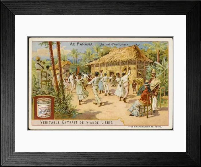 Framed Print : Panama Village Scene Framed Print : Panama Village Scene