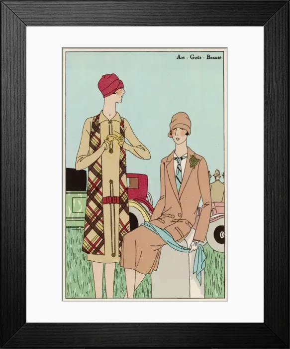 Framed Print : Outdoor Dresses 1926 Framed Print : Outdoor Dresses 1926