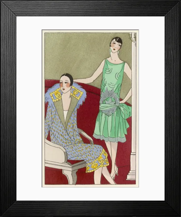 Framed Print : Indoor Dresses 1926 Framed Print : Indoor Dresses 1926