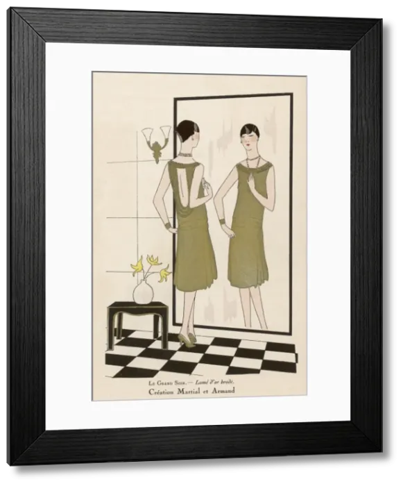Framed Print : Evening Dress 1926 Framed Print : Evening Dress 1926