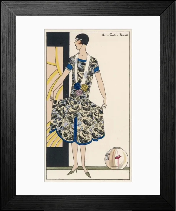 Framed Print : Afternoon Dress 1926 Framed Print : Afternoon Dress 1926