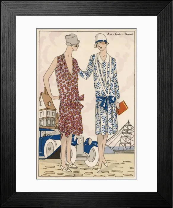 Framed Print : Afternoon Dresses 1926 Framed Print : Afternoon Dresses 1926