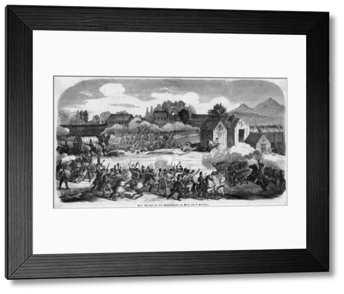 Framed Print : Rioting in Vienna Framed Print : Rioting in Vienna