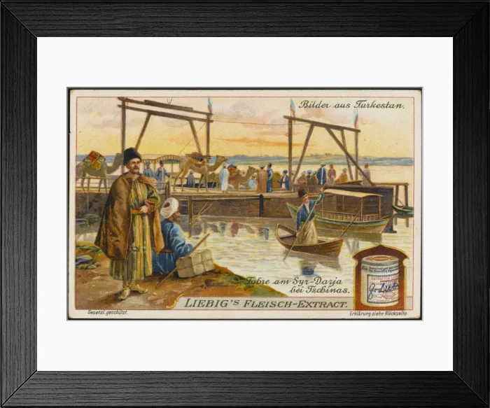 Framed Print : Ferry on Syr-Daria