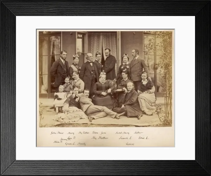 Framed Print : Family Group 1876 Framed Print : Family Group 1876