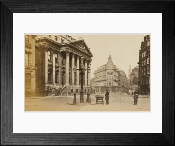Framed Print : Royal Exchange 1877 Framed Print : Royal Exchange 1877