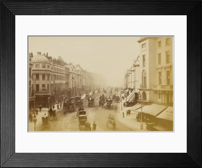 Framed Print : Regent Street 1877 Framed Print : Regent Street 1877