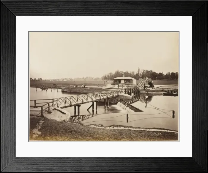 Framed Print : Cambridge Lock Framed Print : Cambridge Lock