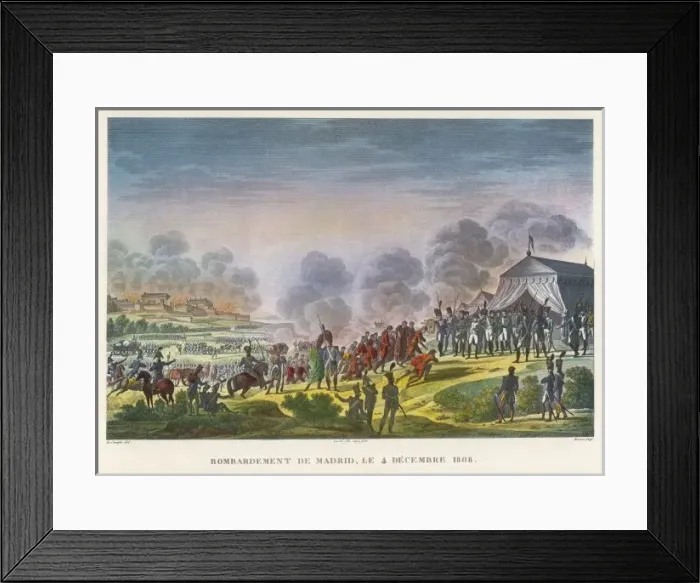 Framed Print : French Bombard Madrid Framed Print : French Bombard Madrid