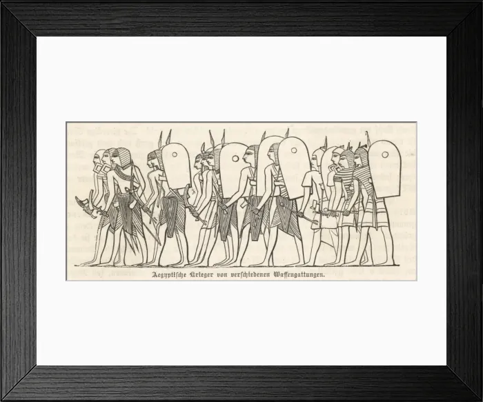 Framed Print : Egyptian Soldiers Framed Print : Egyptian Soldiers