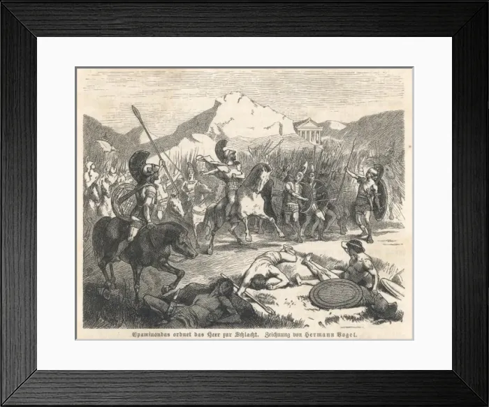 Framed Print : Epaminondas and Army Framed Print : Epaminondas and Army