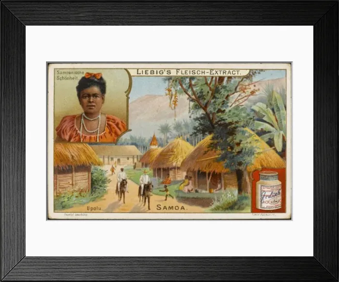 Framed Print : Samoa Village Scene Framed Print : Samoa Village Scene