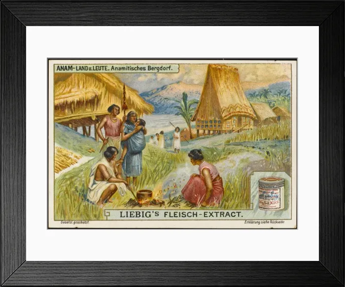 Framed Print : Annamese Village Scene Framed Print : Annamese Village Scene