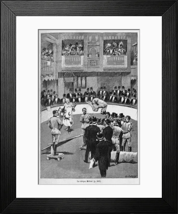 Framed Print : Cirque Molier Paris Framed Print : Cirque Molier Paris
