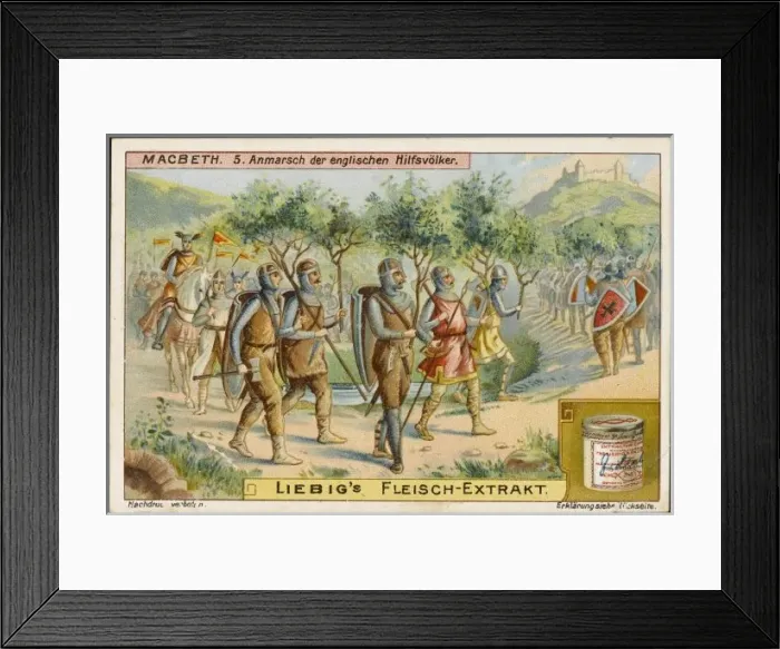 Framed Print : Liebig Macbeth 5 Framed Print : Liebig Macbeth 5