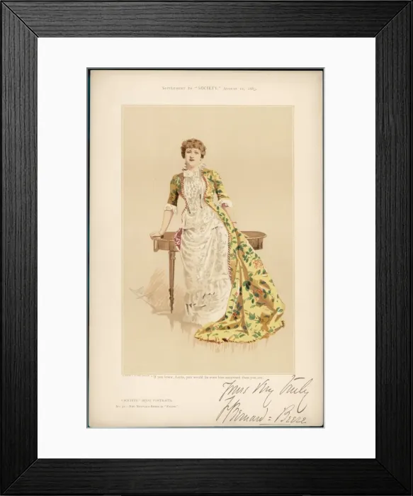 Framed Print : Bernard-Beere, Actress Framed Print : Bernard-Beere, Actress