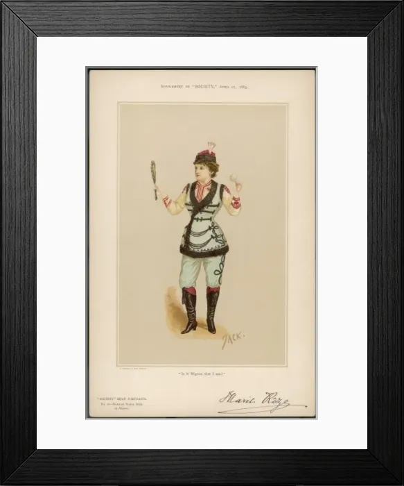 Framed Print : MARY ROZE singer and actress as Mignon Framed Print : MARY ROZE singer and actress as Mignon