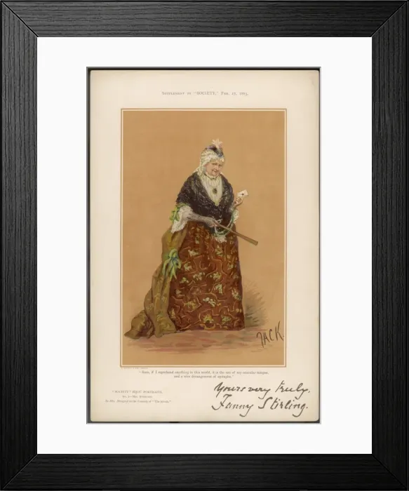 Framed Print : Fanny Stirling Framed Print : Fanny Stirling