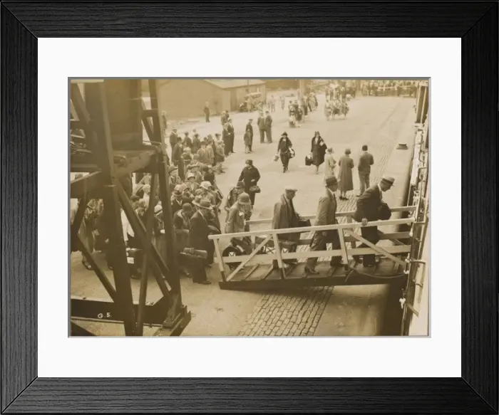 Framed Print : Passengers Embarking Framed Print : Passengers Embarking