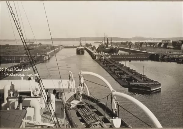 Lock on Kiel Canal