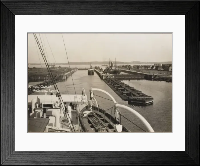 Framed Print : Lock on Kiel Canal Framed Print : Lock on Kiel Canal