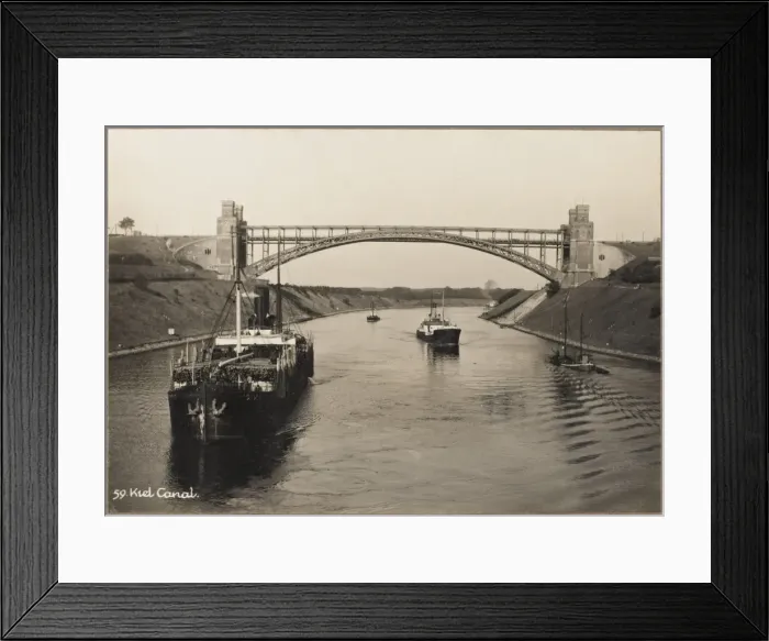 Framed Print : Bridge of Kiel Canal Framed Print : Bridge of Kiel Canal